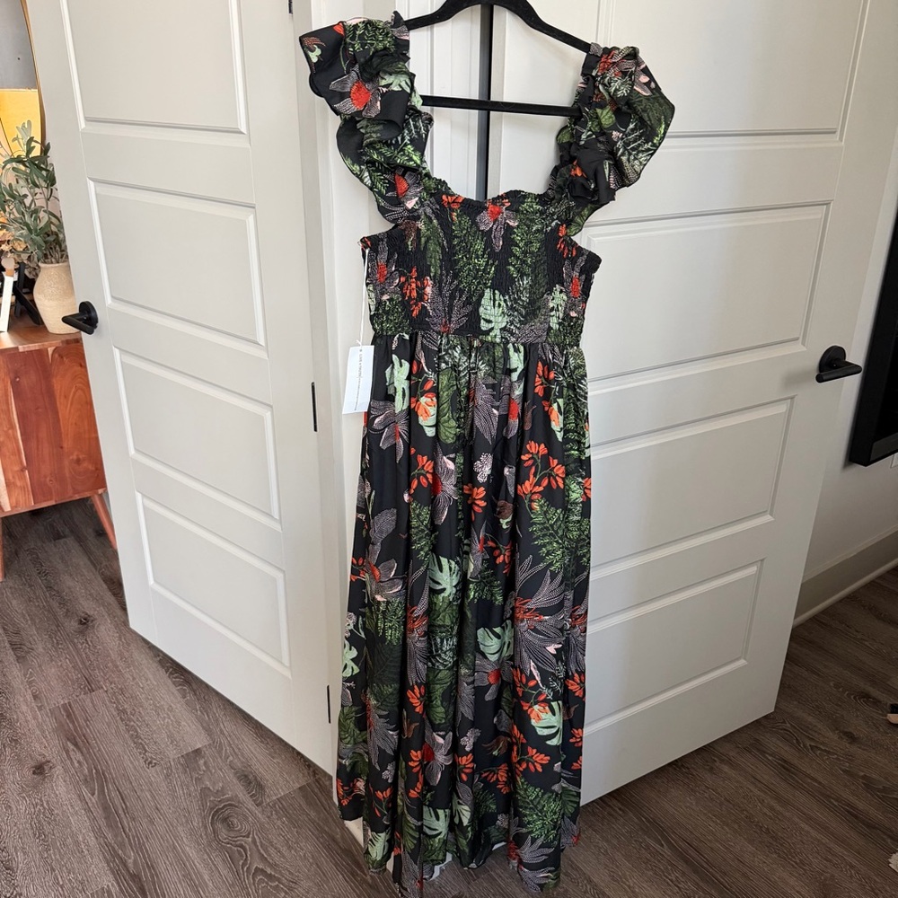 Live 4 Truth Smocked Maxi Dress with Ruffled Straps - Picture 4 of 9